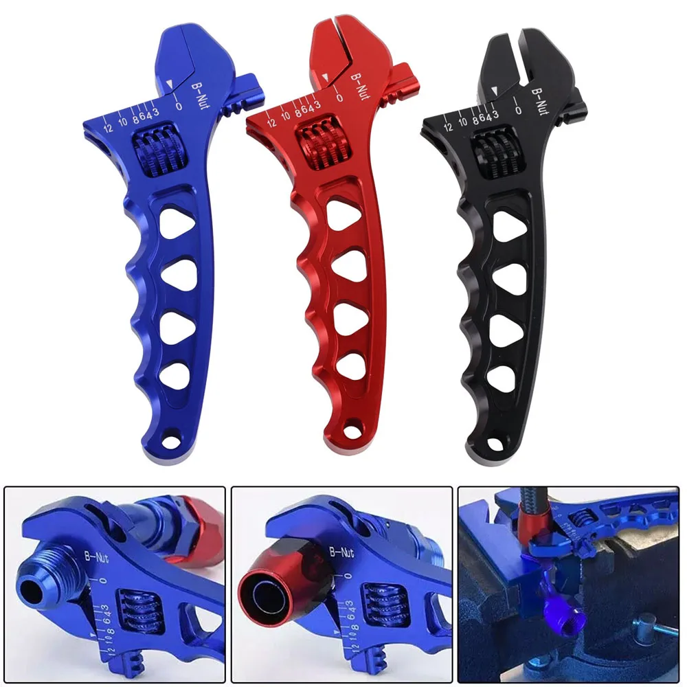 

Aluminum Adjustable Spanner Wrench Tool for Fuel Hose End Fitting 3AN to 12AN