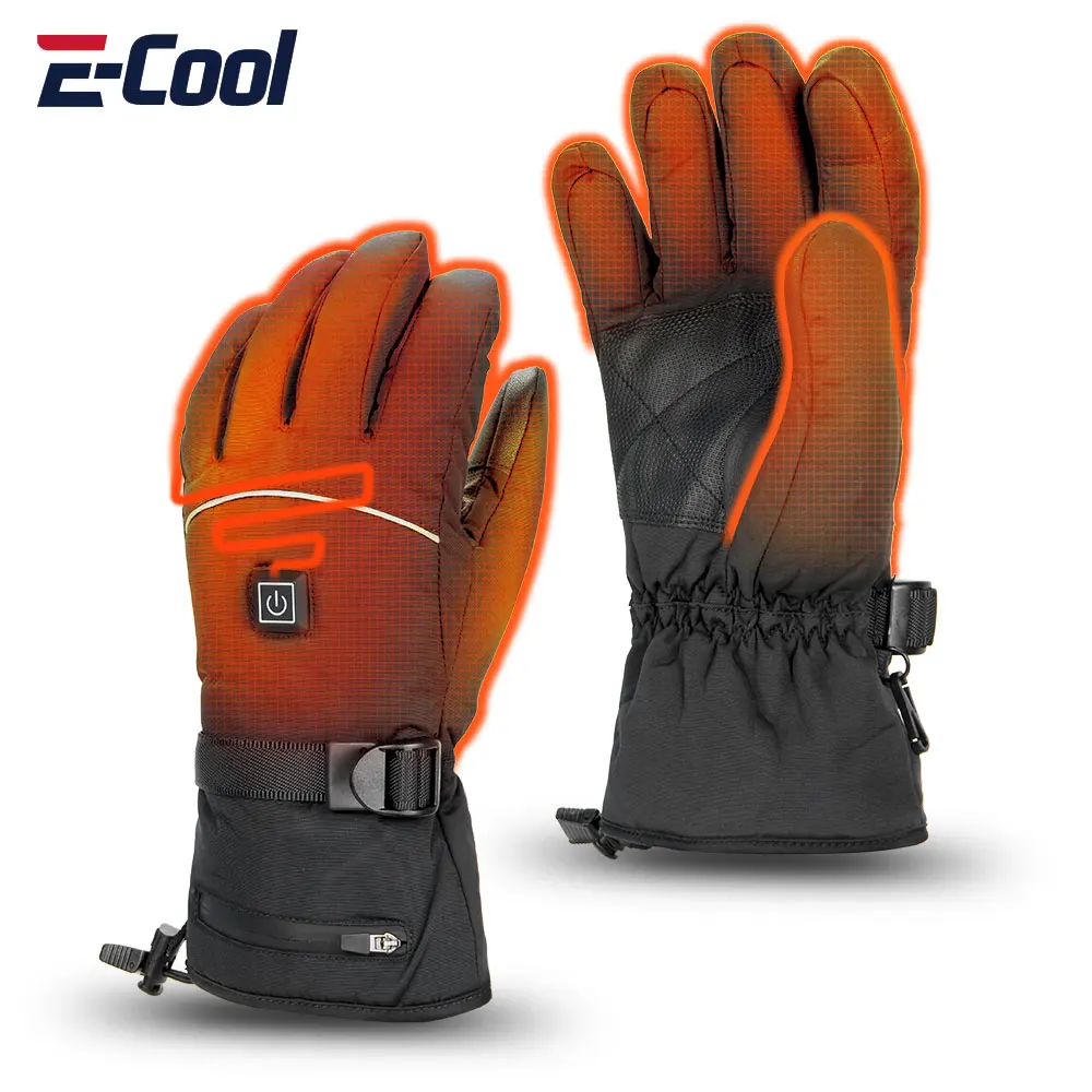 

Heated Waterproof Gloves for Men and Women Touchscreen Heating Gloves Rechargeable Mittens Warm Camping Hiking Skiing Winter