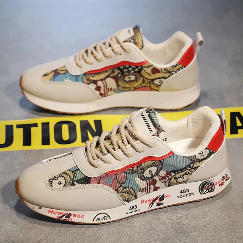 Модная мужская обувь на тонкой подошве повседневные кроссовки в корейском стиле