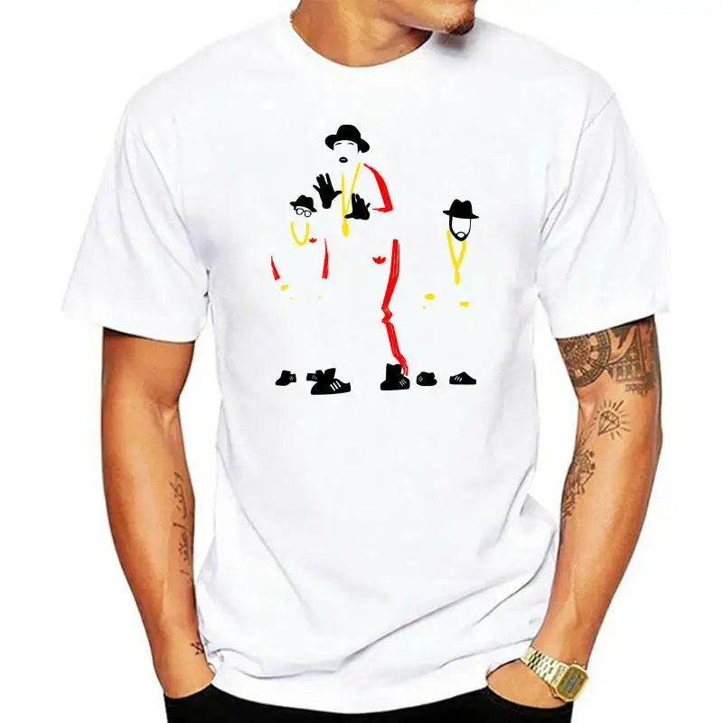 Uguccgi Men Run DMC Fashion Short Sleeve T Shirt White 2022 New Arrival Men'S Top Tee Cartoon Hip Hop T-Shirt