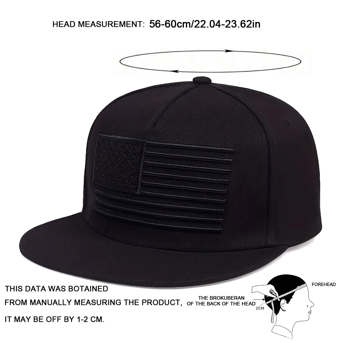 Бейсболка унисекс в стиле хип-хоп с вышивкой американского флага и