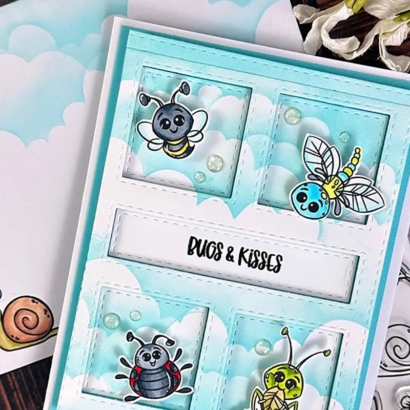 Новинка 2021 штамп в виде пчелы и улитки милые прозрачные штампы для вечеринки с