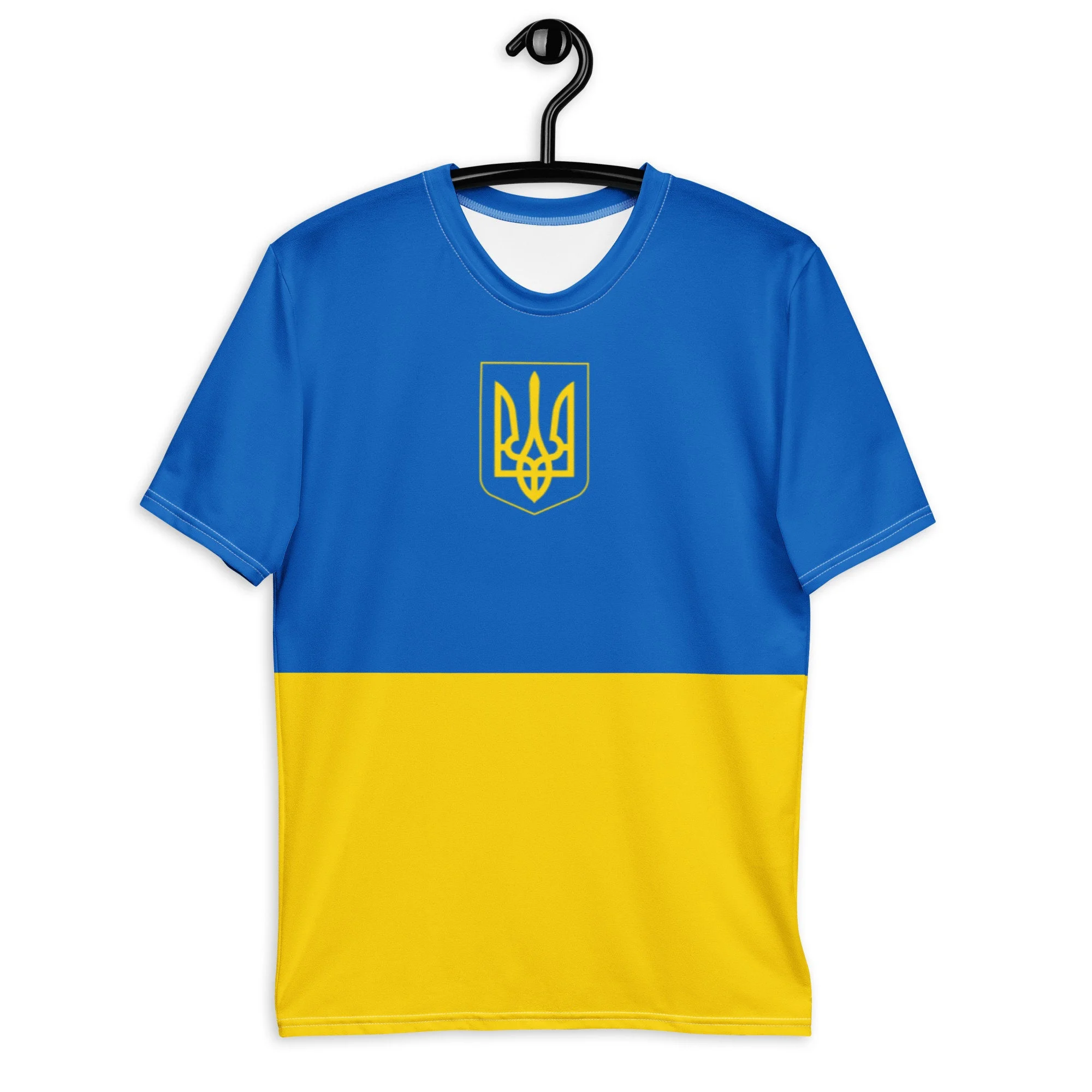 

2022 Summer New Fashion Ukraine Flag Printed Mens T Shirts Oversized Loose Clothes Vintage Short Sleeve Personality Tee