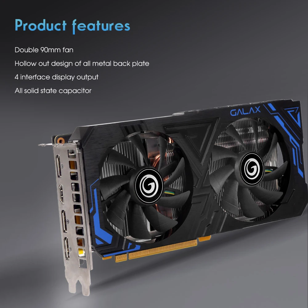 Новая игровая графическая карта GALAXY GTX 1660 Super Ti S 6 ГБ GDDR6 192 бит видеокарты