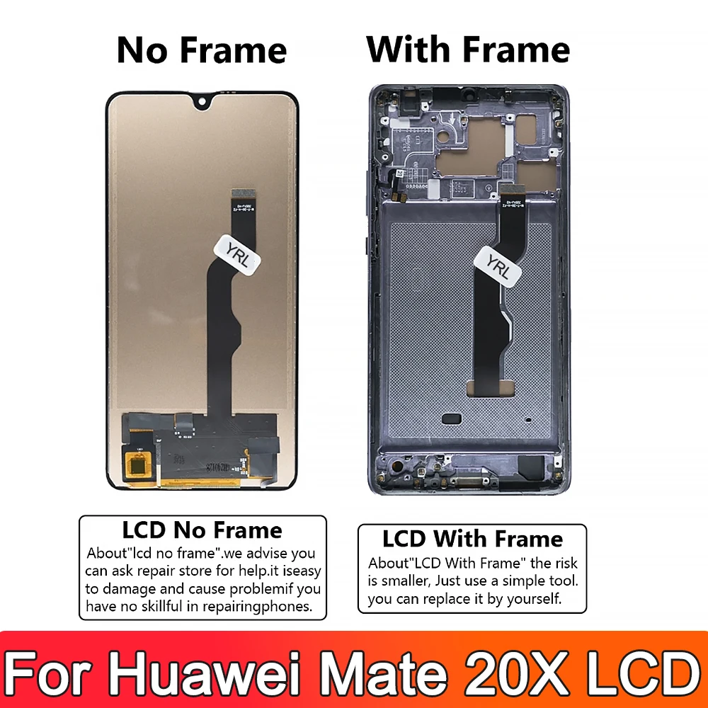 Для HUAWEI 7 2 ''Mate 20X для Mate 20 X EVR-L29 AL00 TL00 ЖК-дисплей сменный преобразователь