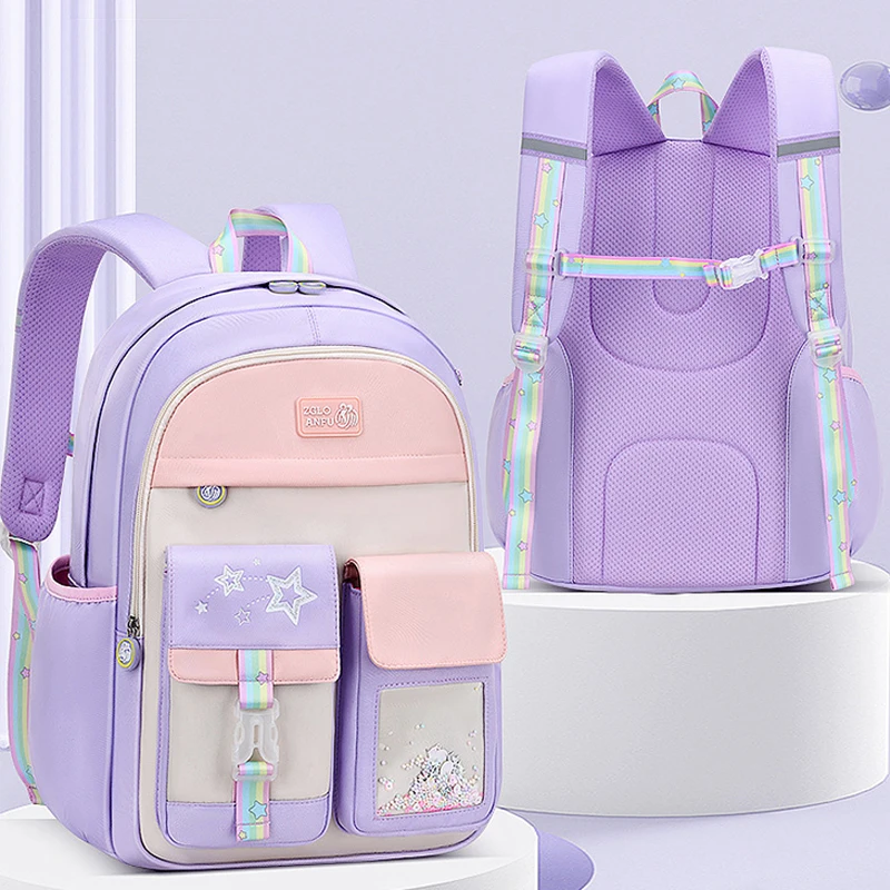 

School Backpacks Schoolbag Satchel Teenager Knapsack Orthopedic Bags For Children Backpack Girls School Princess Primary Kids