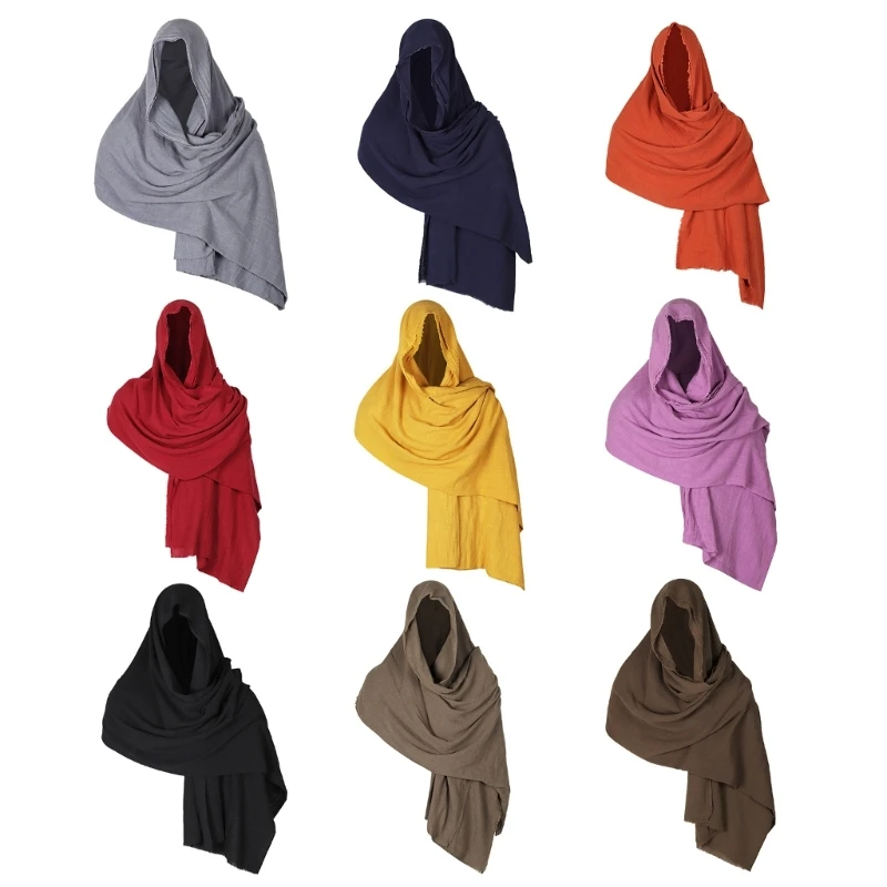 Мужской шарф с капюшоном средневековая накидка аксессуар для косплея