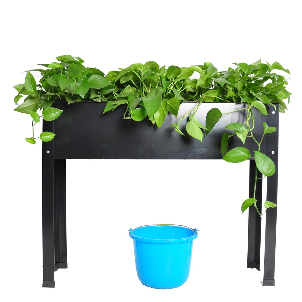 

Elevated Garden Bed Metal Elevated Outdoor Flowerpot Box Suitable for Backyard and Terrace Large Flowerpot