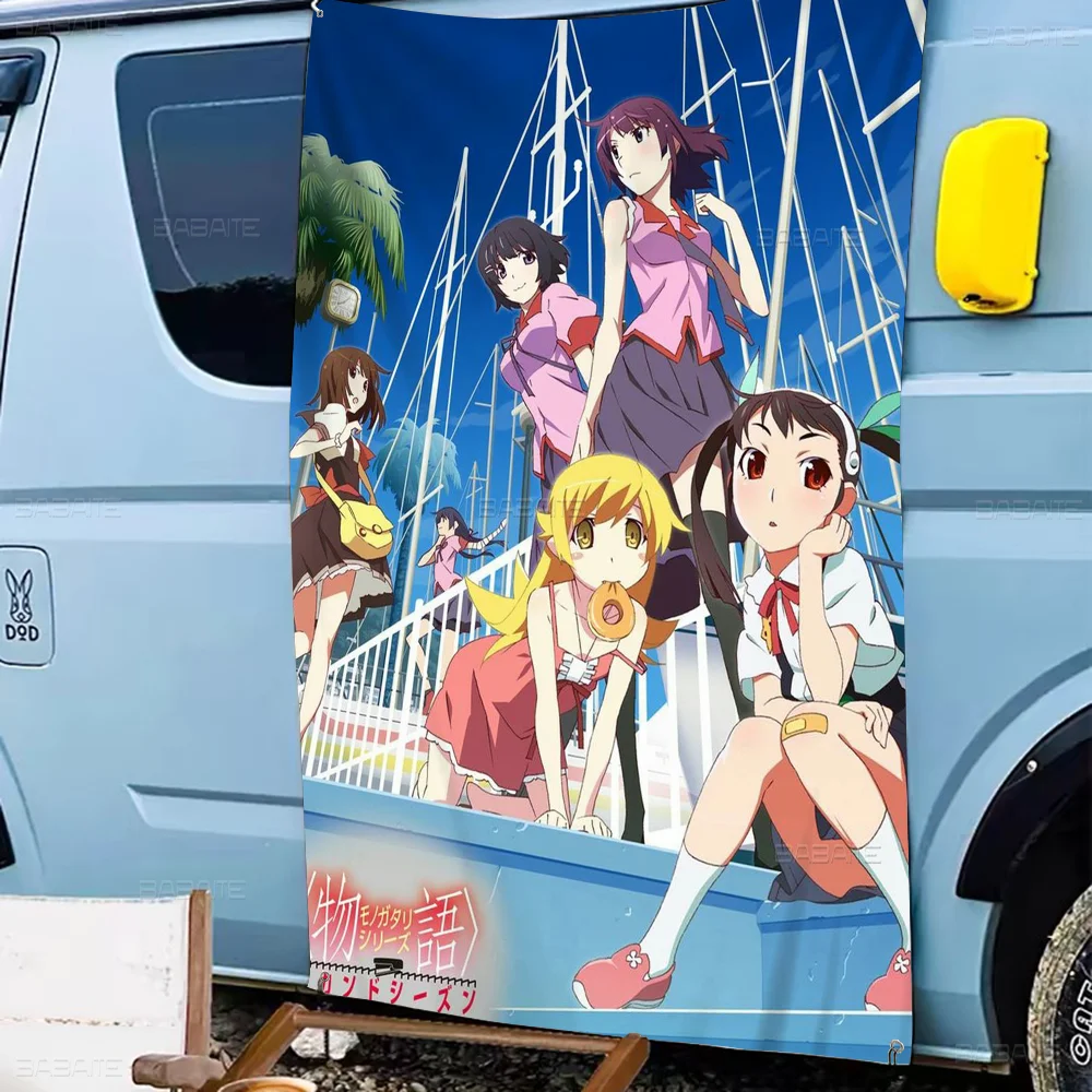 Monogatari большой размер флаги печатные узоры интересные украшения для дня рождения