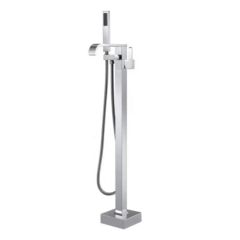 

Bathroom fittings Standing Bathroom Shower Mixer Taps with Handheld Spray