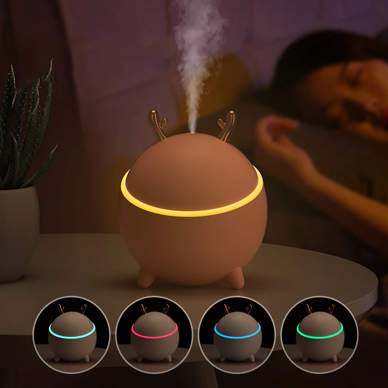 

New 300ML Cute Pet Mini Humidifier Office Desktop Air Conditioning Room Bedroom Air Humidifier Diffuser USB Home Humidifiers