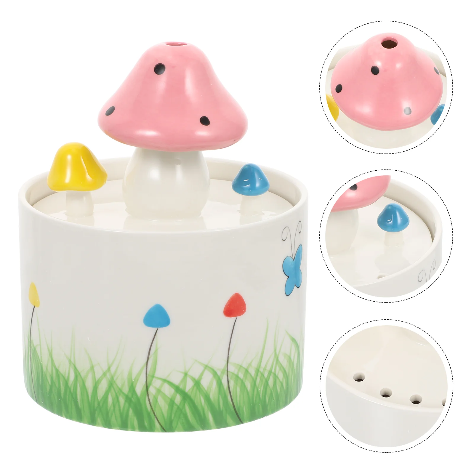 

USB Automatic Pet Water Holder Ceramic Dog Automatic Waterer Water Dispenser