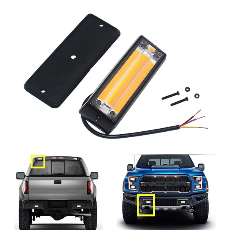

12W Car Truck LED Strobe Light Fireman Police Flashing Warning Light Flashing Emergency Light for Car Truck Trailer