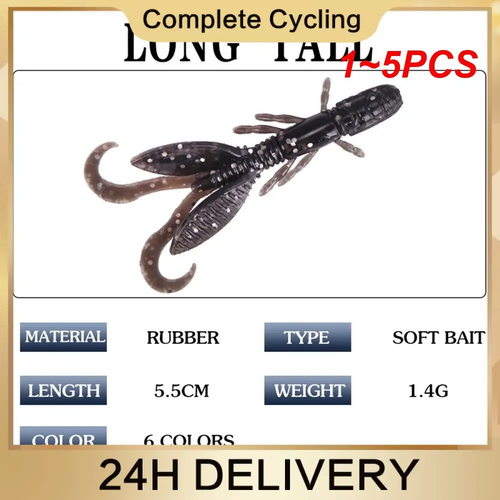 1 ~ 5 шт. приманка Luya ложная с высокой имитацией мягкая для рыбалки червями