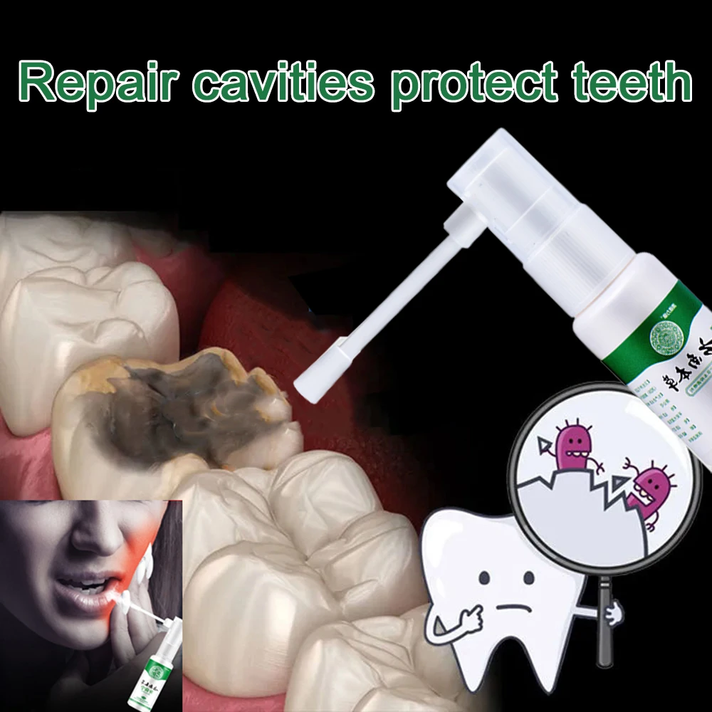 

New Tooth Pain Relief Treatment Spray Toothache Cure Teeth Decay Remover Killer Periodontitis Cleaner Whitening Teeth Teeth Care