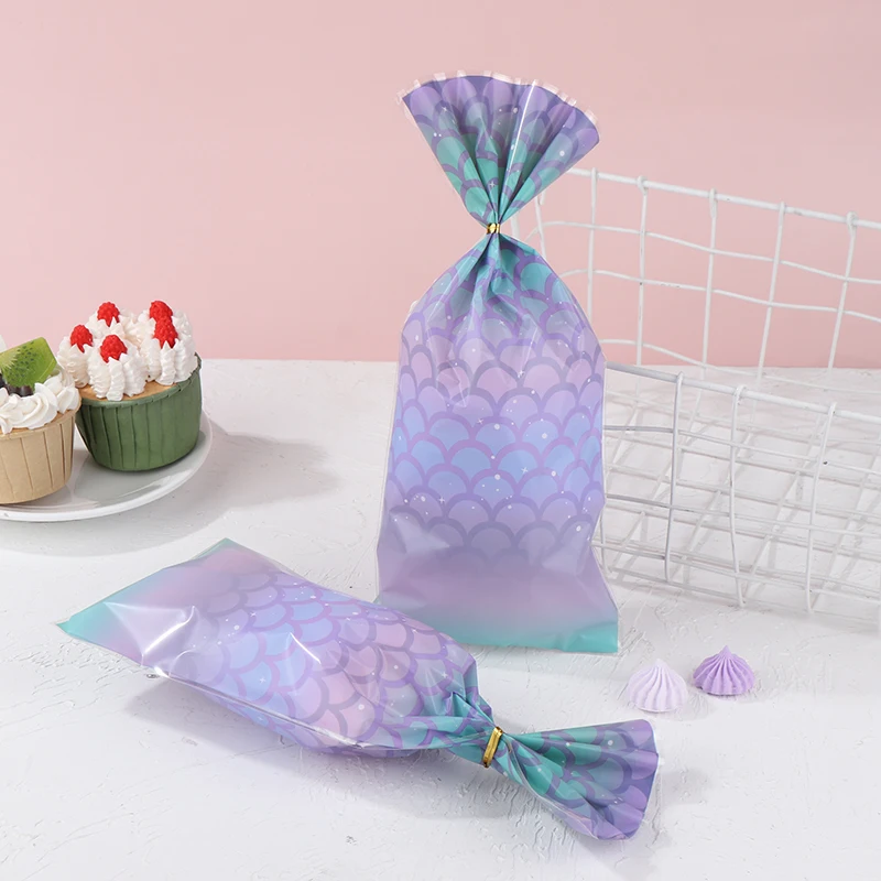 

50 шт., пластиковые пакеты «русалка»