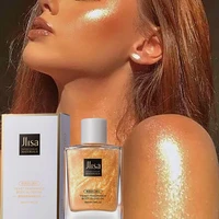 50ml body glitter gel shimmer body highlight oil for face eyes body lips hair organic aloe vera gel body spray highlighters