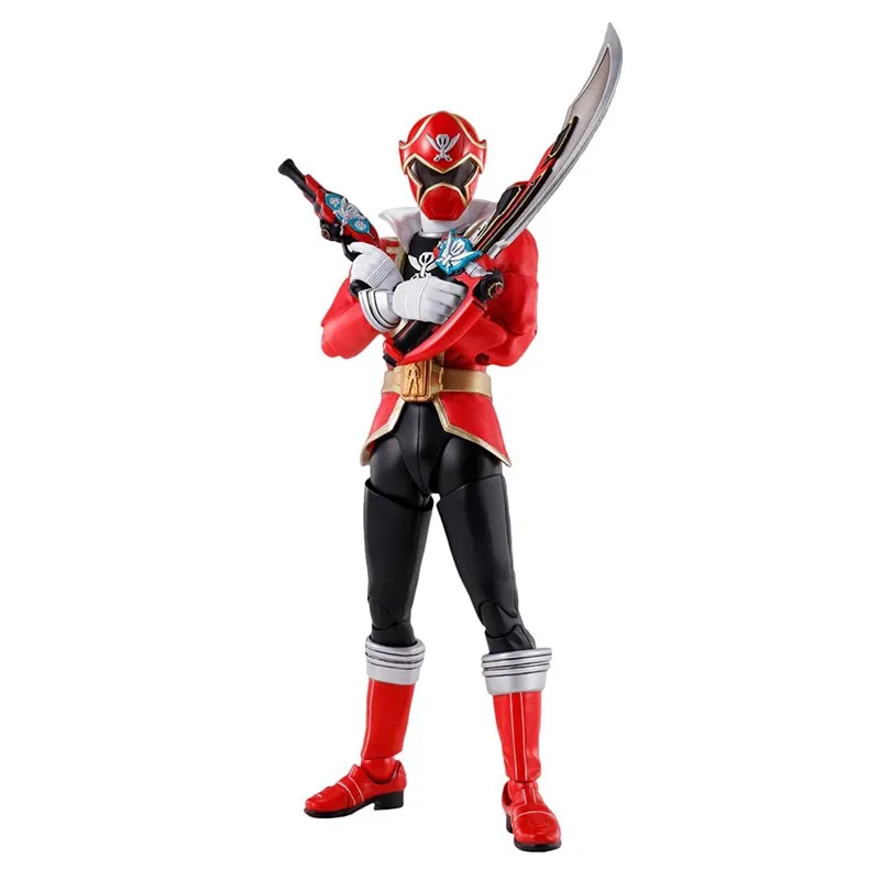 Фото Фигурки героев BANDAI SHF Shinkocchou Seihou Gokai Red, фигурки моделей S.H. Фигурок, активные игрушки, новые оригинальные фигурки №5