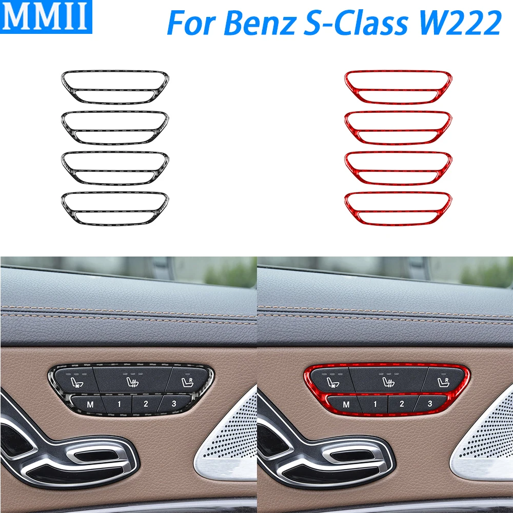 Панель управления для Benz S-Class w222 2013-2020 из углеродного волокна с подогревом кнопки