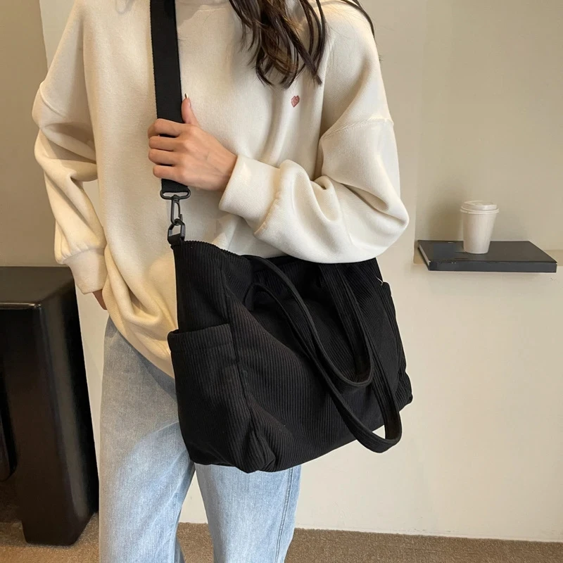 Женская Бархатная Сумка Через Плечо Большая Вместительная Сумка-тоут