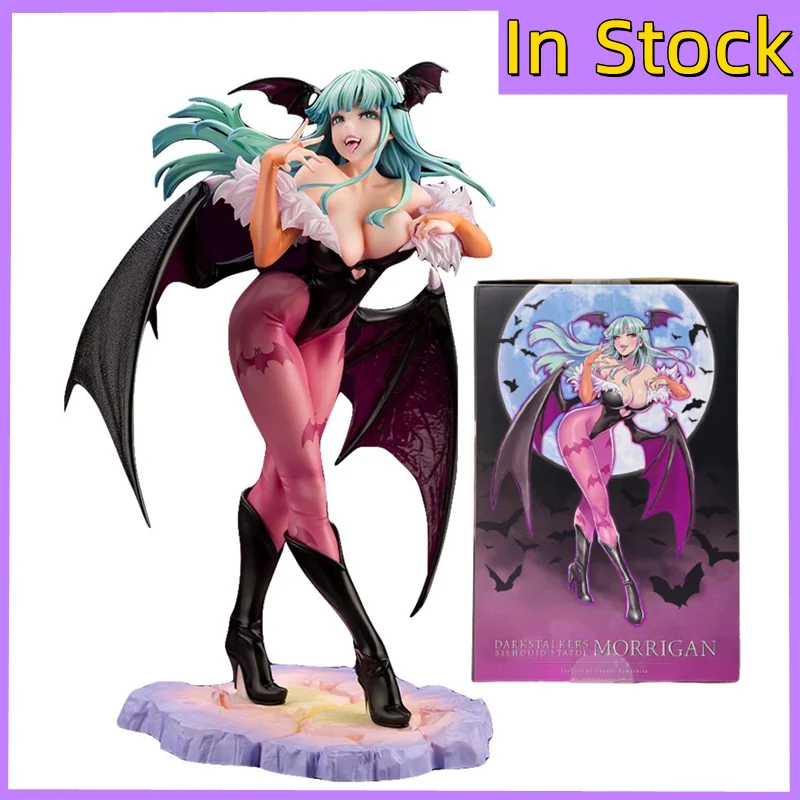 

23cm Vampireed Hunter Morrigan Aensland Felicia Anime Pvc Action Figure Darkstalkers Bishoujo Collection Kids Halloween Toy Gift