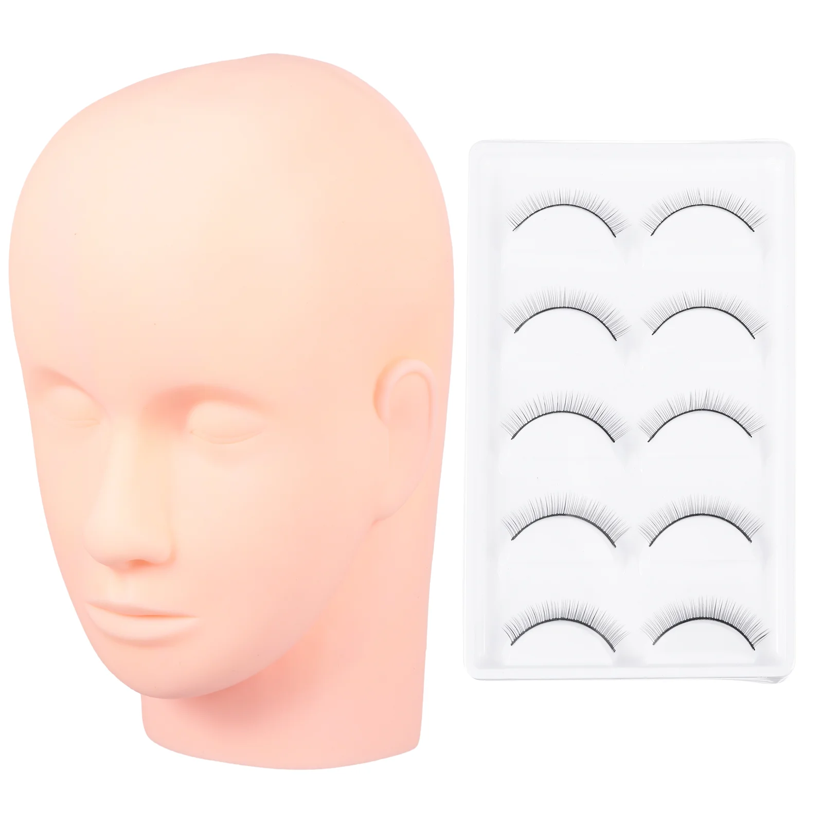 

Eyelash Practice Extension Makeup Lash Extensions Headkit Training Lashes Board Supplies Mannequin Face Model Practicing Starter
