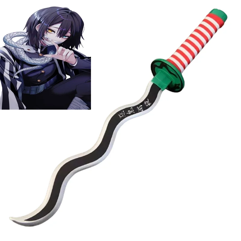 Косплей меч Iguro Obanai Demon Slayer  из бамбука коёхару готогэ истребитель демонов том 11 клинок рассекающий демонов demon slayer kimetsu no yaiba манга