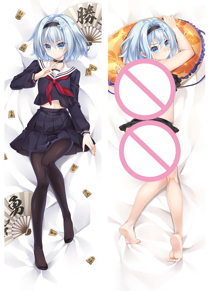 60x180 см наволочка с аниме персонажем обнимающим телом