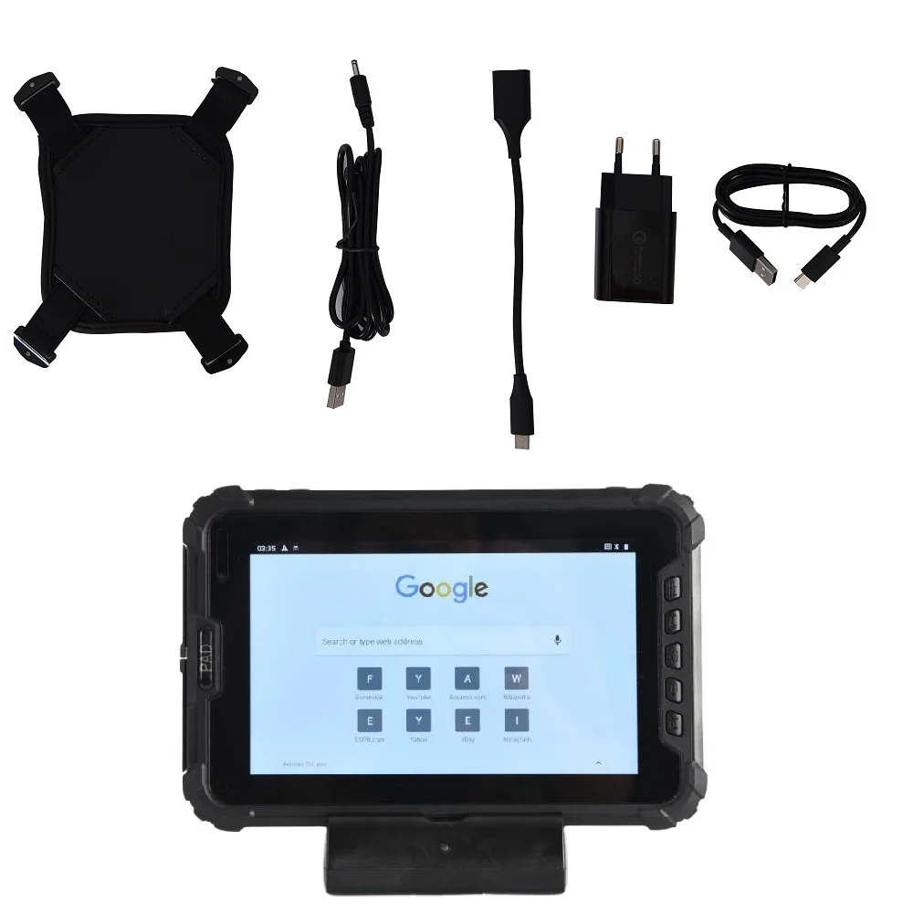 

8 Inch 4G Tablet Pc Industrial Rugged Nfc Android 9.0 Tablet with Barcode Scanner 1D Laser Scanner