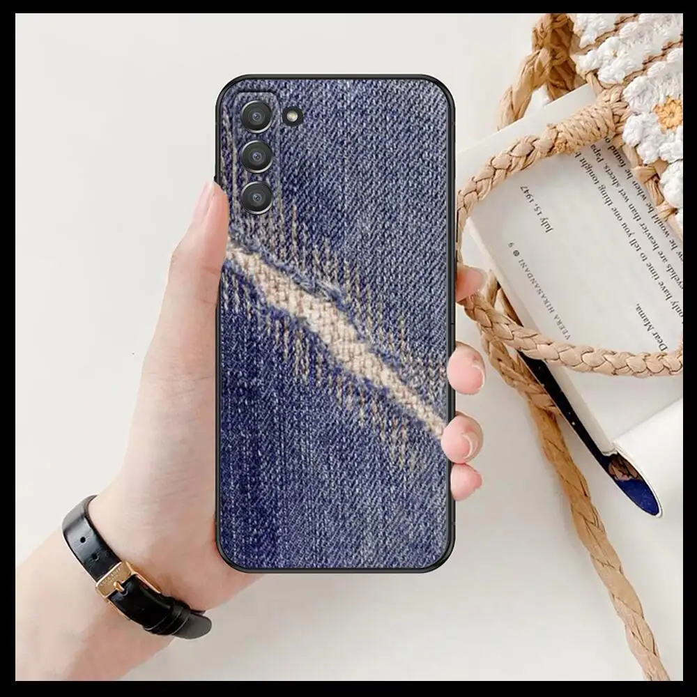 Джинсовый ковбойский чехол для телефона с принтом корпус SamSung Galaxy s6 s7 S8 S9 S10E S20 S21 S5