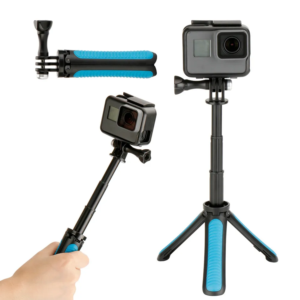 Купи Plact Selfie Stick Monopod Tripod for GoPro Hero 11 10 9 8 7 6 5 Insta360 OSMO Action Camera за 479 рублей в магазине AliExpress