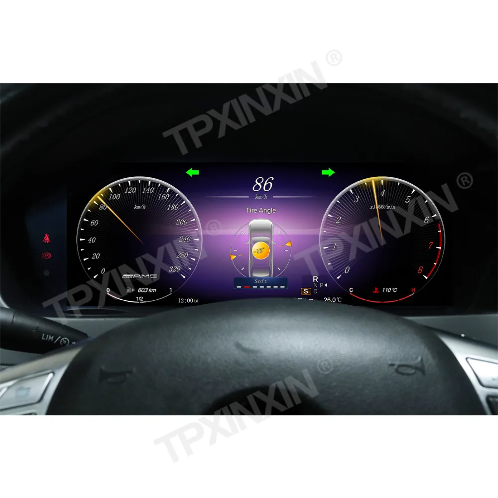 Цифровой блок приборной панели с ЖК-дисплеем 12 3 дюйма для Mercedes Benz C Class W204 2011-2014 Ntg4.5