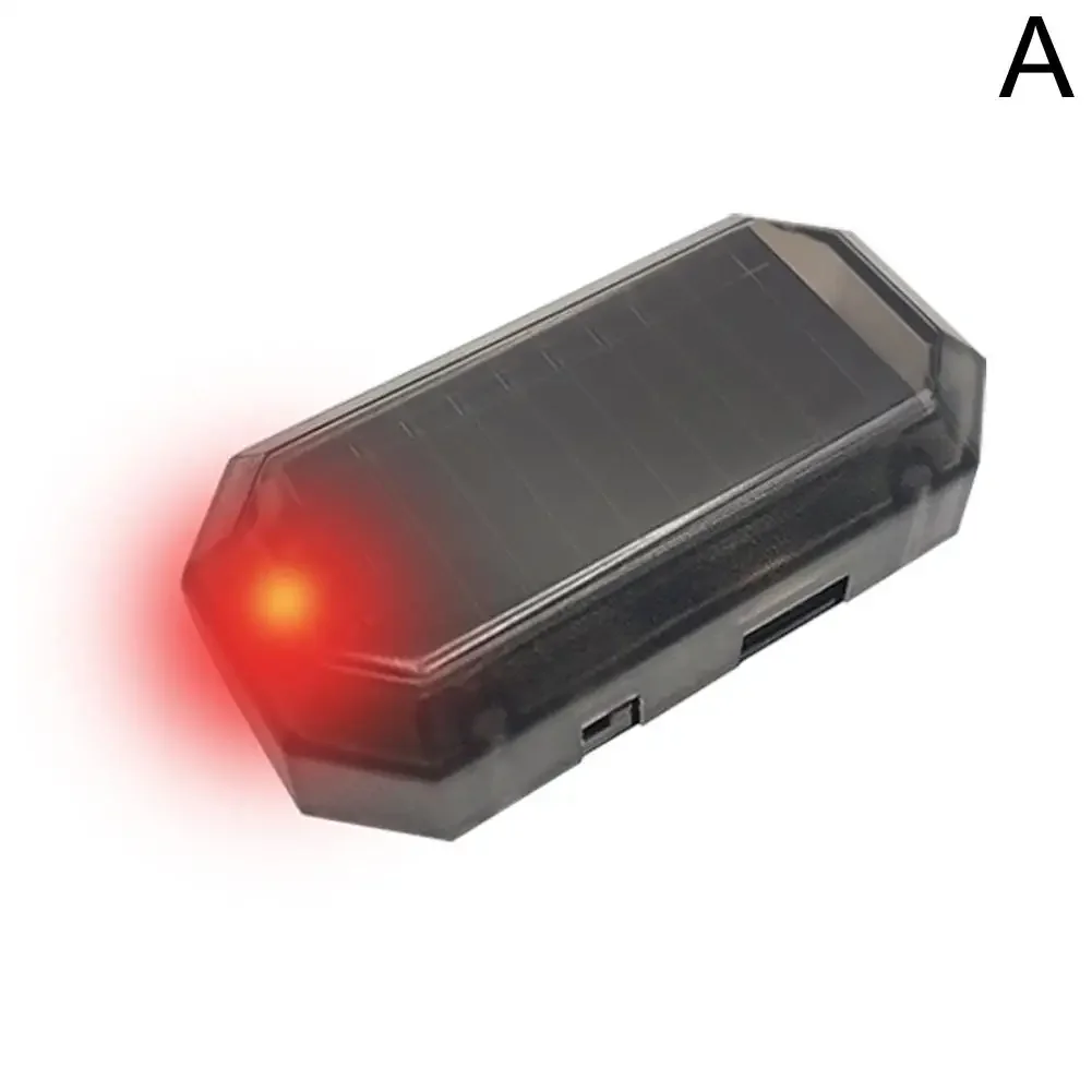 

Мини-светодиодная автомобильная сигнальная лампа на солнечной энергии, имитация ночной безопасности ﻿ Противоугонная манекенная лампа, стробоскопическая сигнализация, сигнализация Wir G4C4