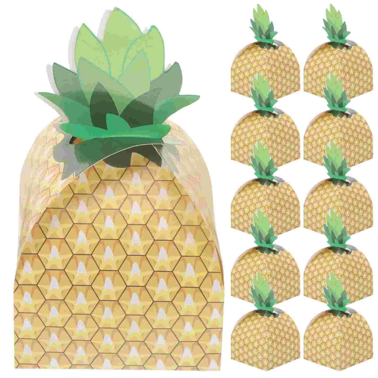 

25pcs Pineapple Packing Box Beautiful Gift Candy Gift Storage Box for Party Gathering Festival