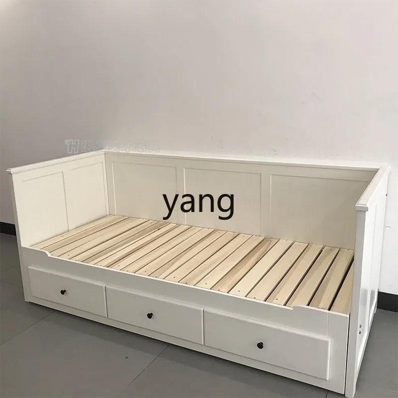 Многофункциональный диван-кровать из массива дерева простой выдвижной