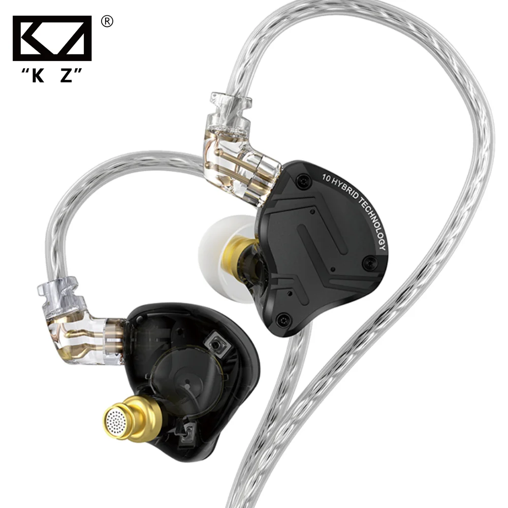 KZ ZS10 PRO X Wired Headset Hybrid Technology Earphone Monitor Earbud HIFI Bass Music Headphone HD Microphone Pure Sound Quality