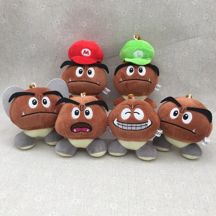 

Super Mario Stuffed Doll Poisonous Mushrooms Figure Model Plush Toy Pendant Bag Keychain Boy Girl Birthday Gift
