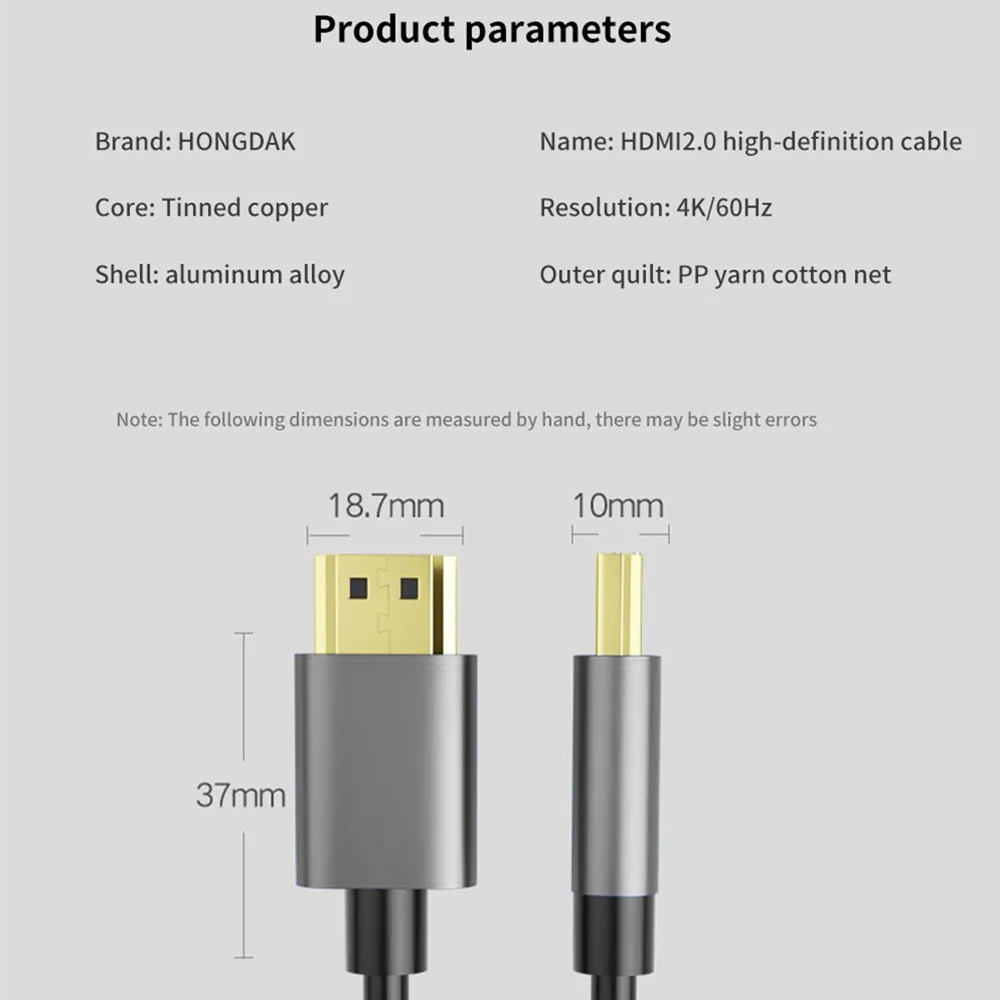 4K HDMI кабель 2 0/2 1/1 4 провод для Xiaomi Xbox серии X PS5 PS4 Chromebook ноутбуков 60 Гц сплиттер