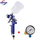 Распылитель HVLP, 0,5 мм, 0,8 мм, 1,0 мм, профессиональный мини-распылитель для покраски автомобилей с регулятором воздуха