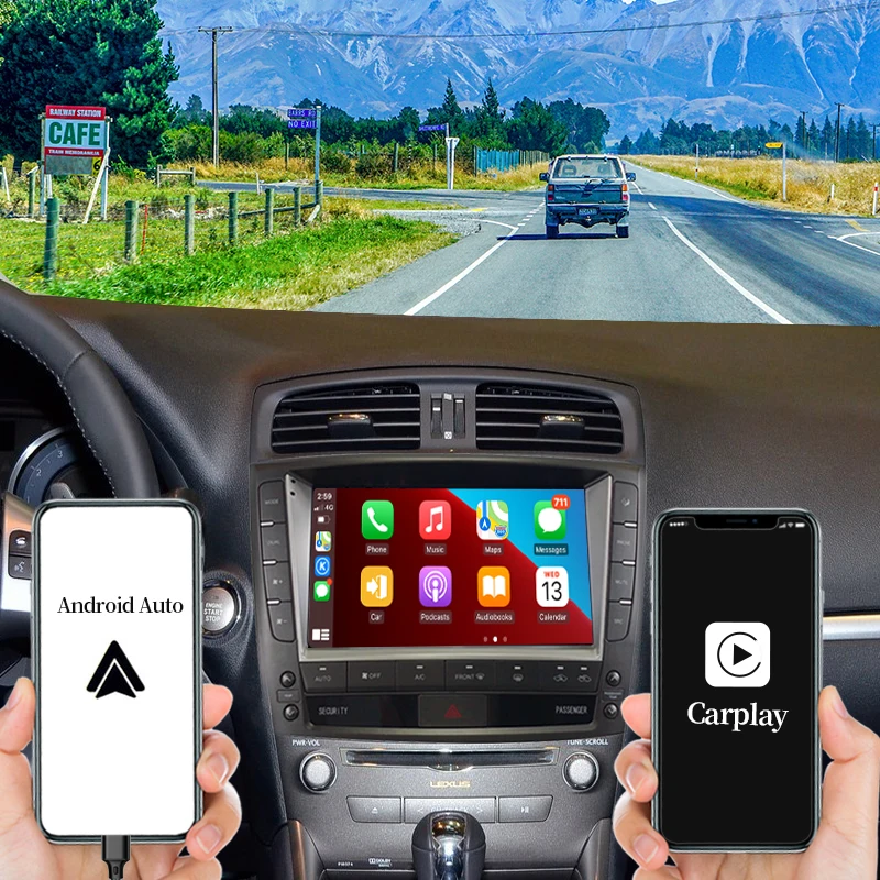Автомобильный видеоплеер Apple Carplay умная система на Android 9 дюймов центральный