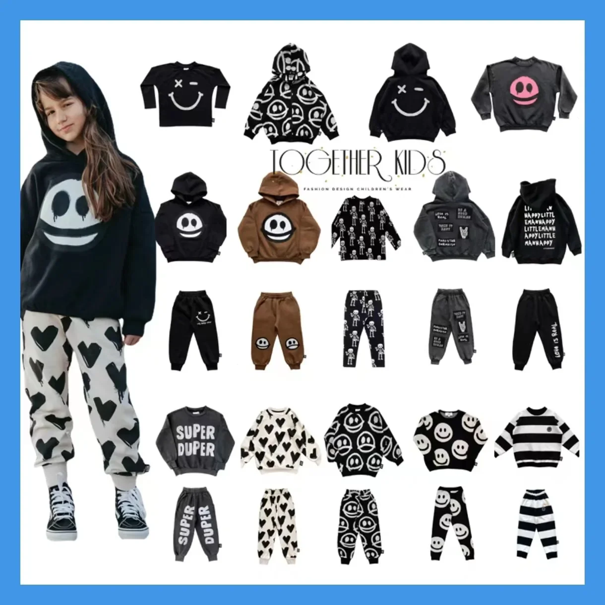 

Осень-зима 2023, новинка, детский вязаный свитер из серии LMH, вязаные брюки, женский костюм с флисовой толстовкой и штанами для мальчиков