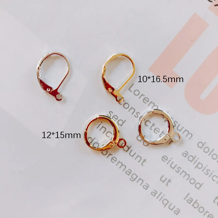 

10pcs Dangle Earrings Hooks Silver Color Earrings Connectors Earring Settings Handmade Earrings Accessories Jewelry Making