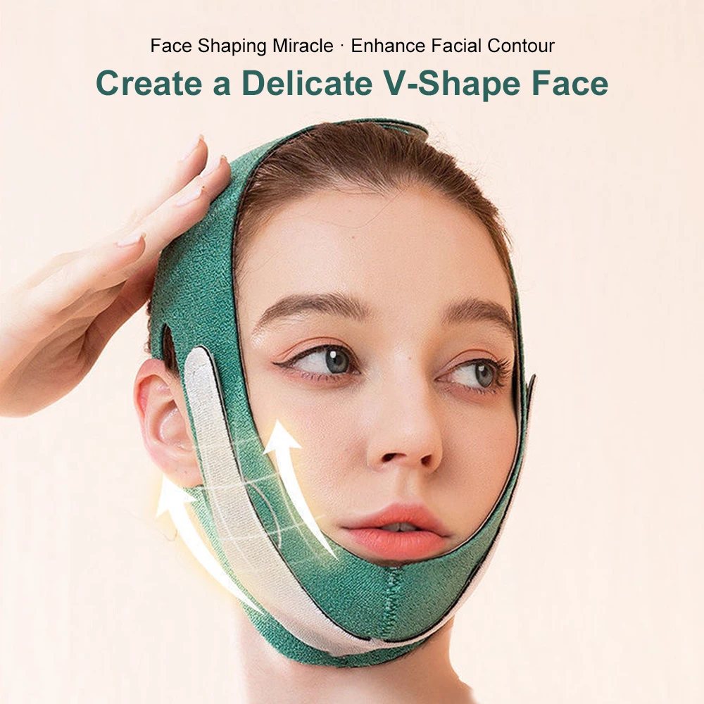 Face V Shaper Facial Slimming Bandage Relaxation Lift Up Belt Shape Reduce Double Chin Thining Band Massage Slimmer