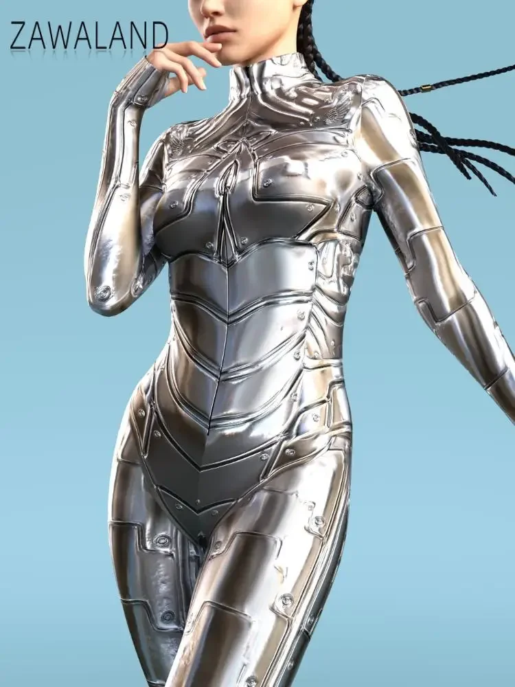 Женский комбинезон для косплея в стиле панк с принтом