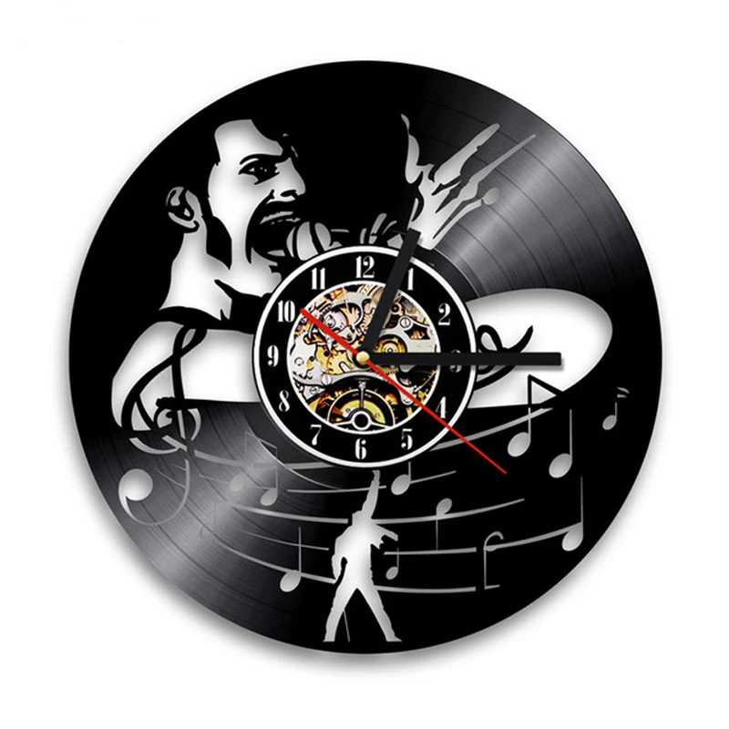 

Настенные часы Queen Rock Band с музыкальной тематикой, классические настенные часы с виниловой пластиной, художественный Декор для дома, подарки ...