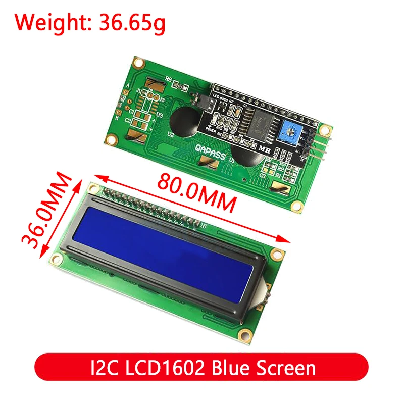 ЖК-модуль сине-зеленый экран для Arduino 0802 1602 2004 12864 ЖК-дисплей UNO R3 Mega2560 дисплей PCF8574T
