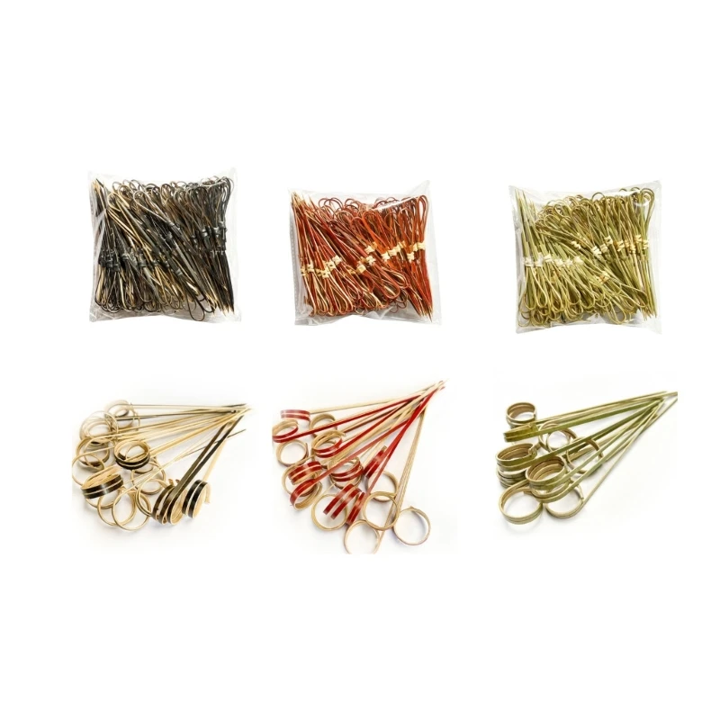 

Десертные Коктейльные зубочистки, Искусственный деревянный материал, 3 цвета