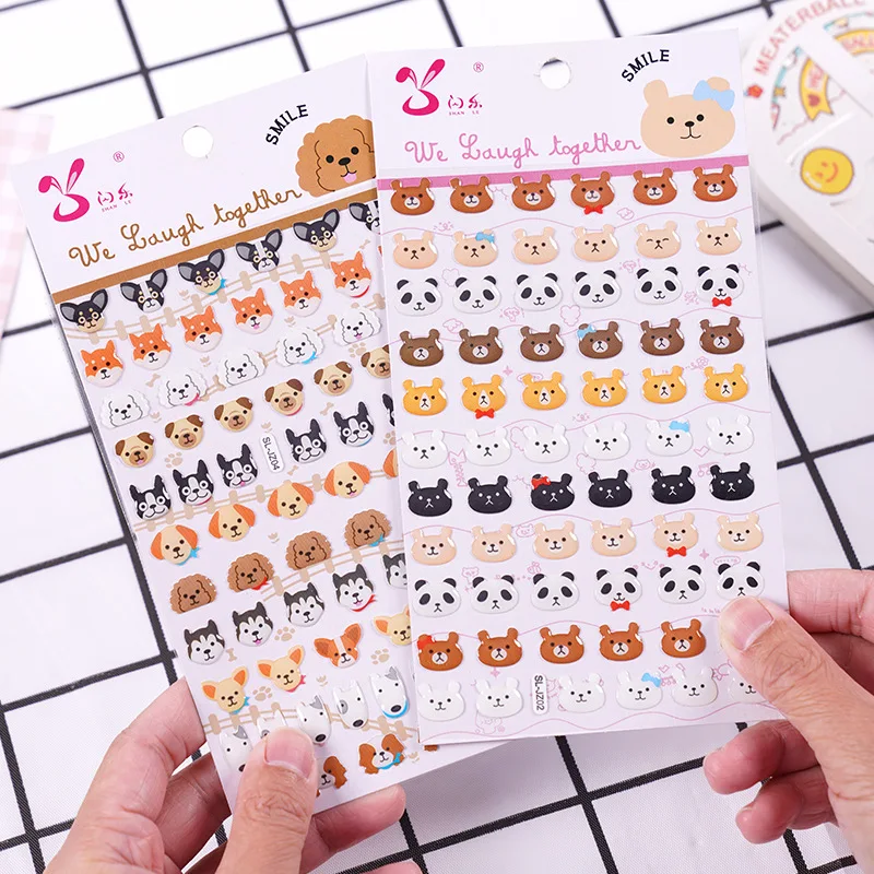 

Kawaii хрустальные капли животные 3D ПВХ наклейка s Скрапбукинг Diy Дневник канцелярские принадлежности милые Стикеры для студентов