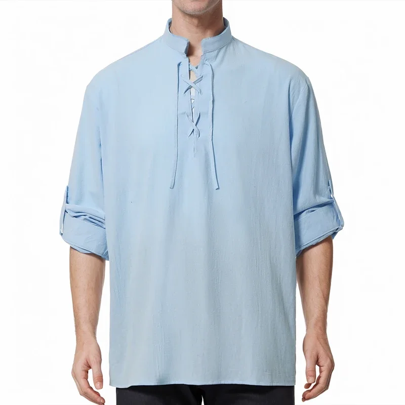 Рубашка с пиратским принтом викингов для взрослых рубашка в ретро стиле со