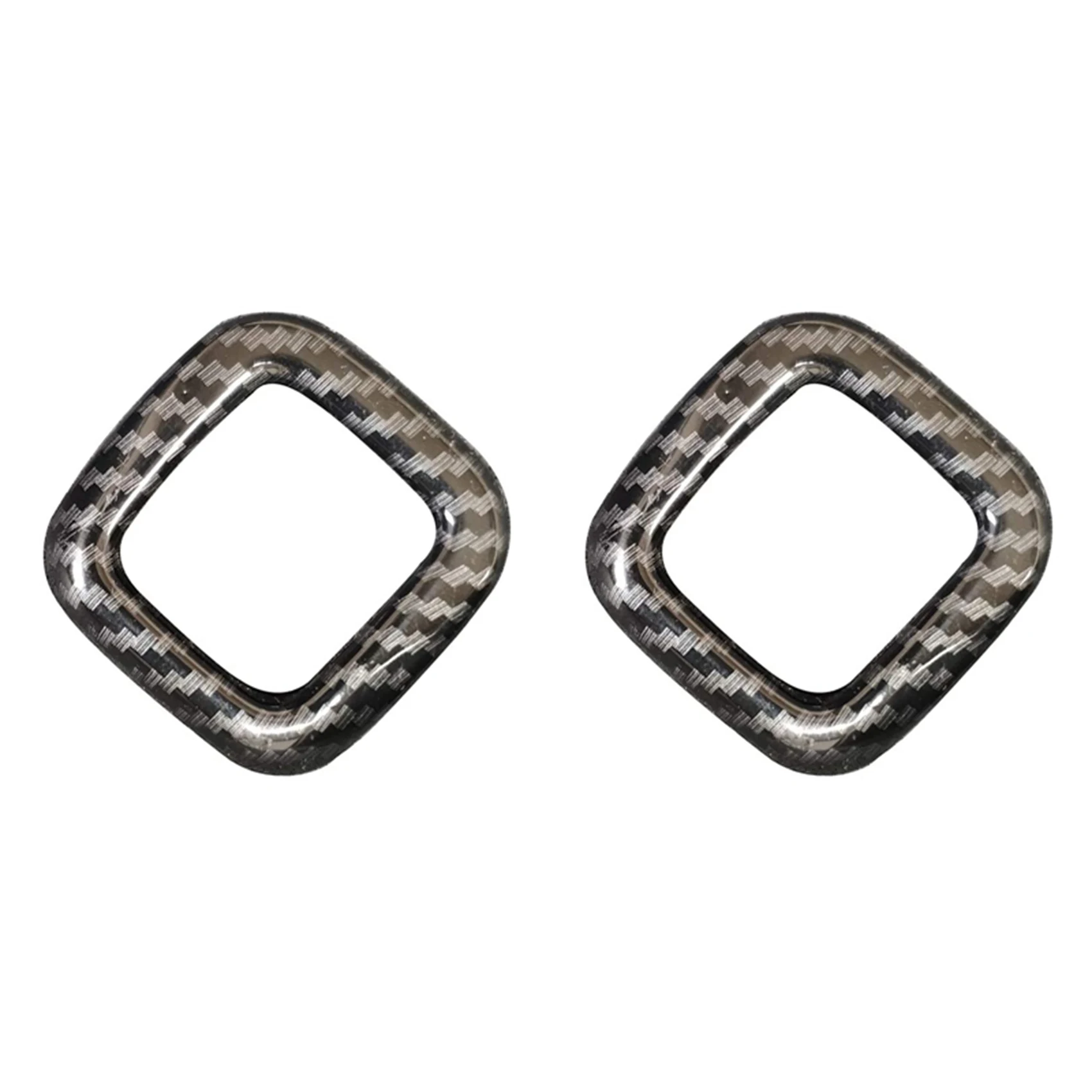 

2X for Ford Ranger Everest Endeavor 2015+ Carbon Fiber Rear Light Switch Button Cover Trim Frame Decorator